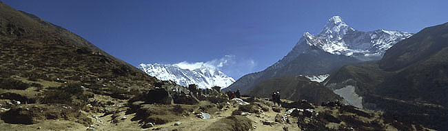 Pangboche PAN 02 view on ama dablam and  everestP 0650