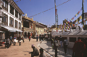 Kathmandu Bodnath 40 rundgang b P 0350