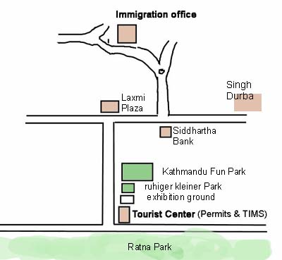 immigrations office udn Tourist center Kathmandu klein2011 